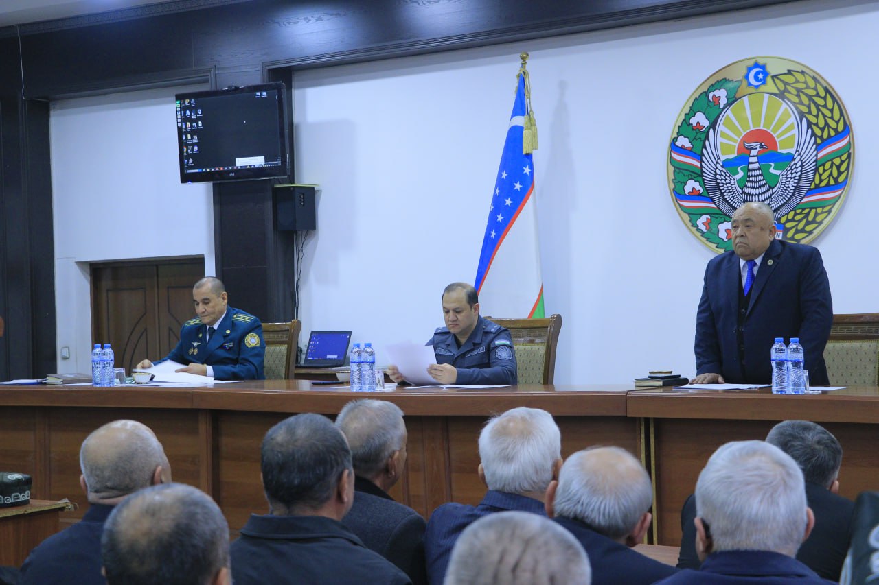 Andijon viloyati IIB Faxriylar kengashining hisobot yig‘ilishi bo‘lib o‘tdi 
