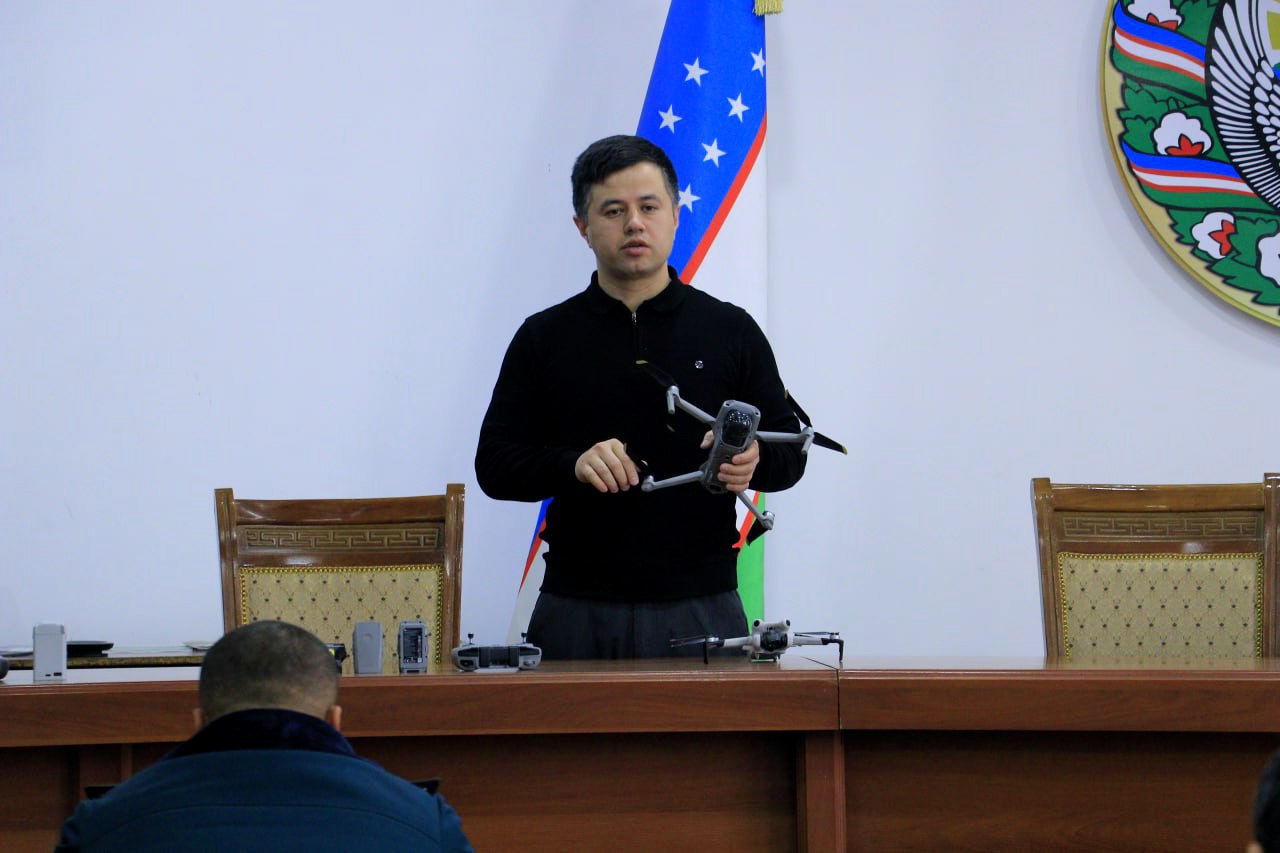 Андижон вилоятида профилактика катта инспекторларига учувчисиз учиш аппаратлари - дронлард…