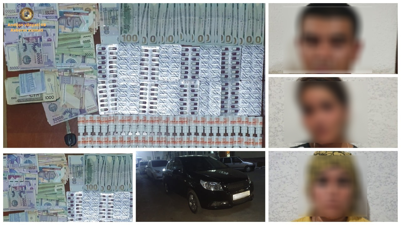 Андижонда кучли тасир этувчи дори воситалари олди-сотдиси билан шуғулланувчи фуқаролар қўл…