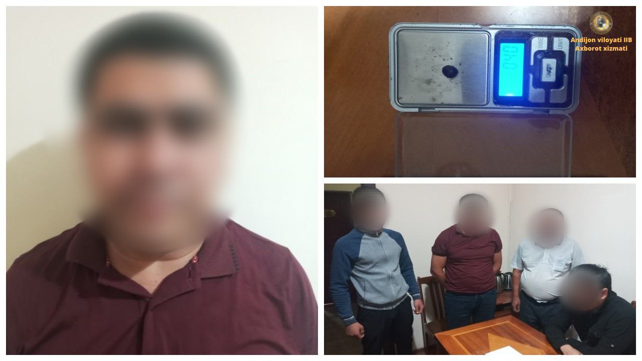 Хонобод шаҳрида “гашиш” моддасини пуллаётган шахс қўлга олинди