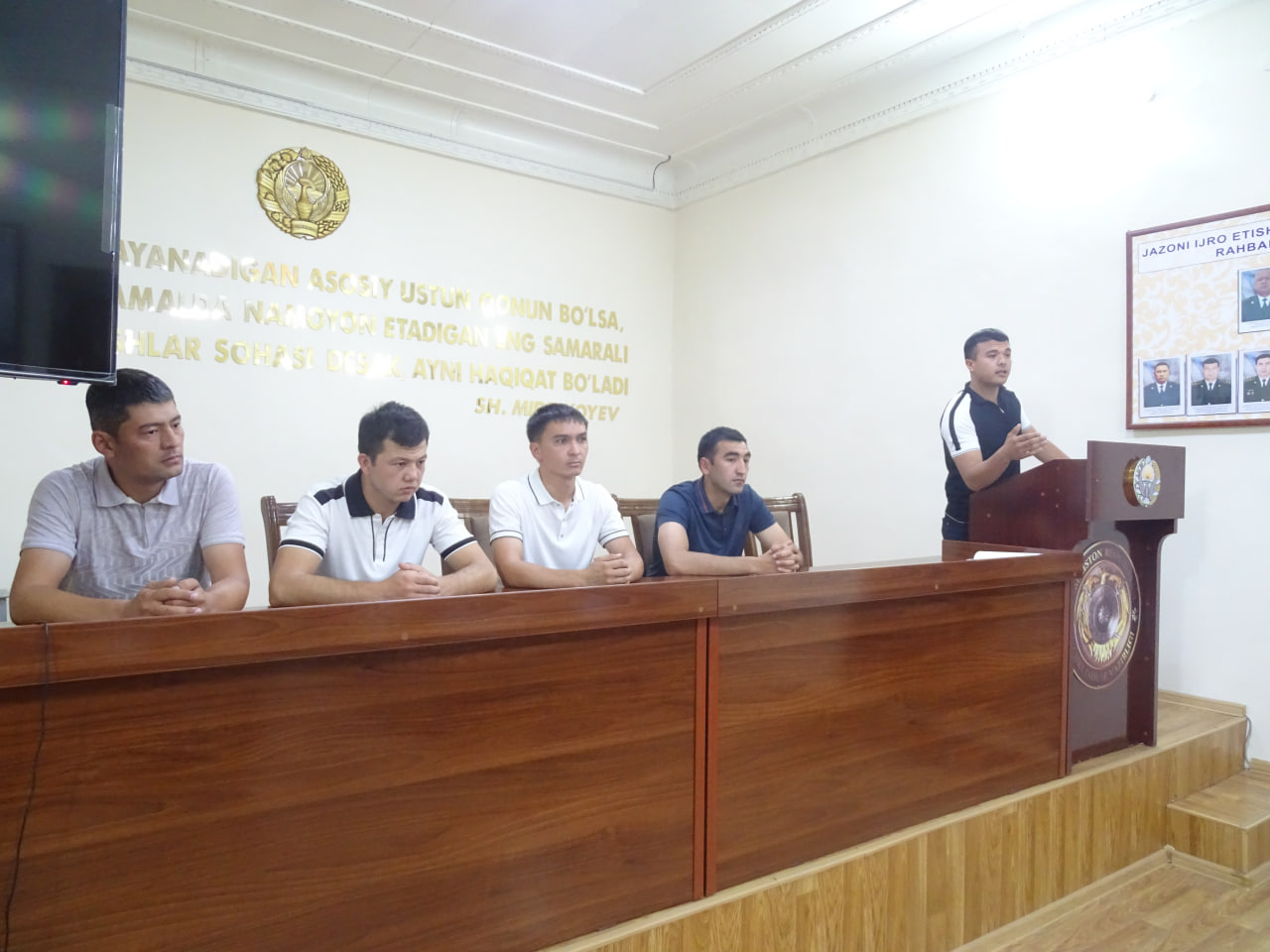 Andijon viloyatidagi 3-son tergov hibsxonasida xodimlar va jazo muddatini o‘tayotgan mahku…