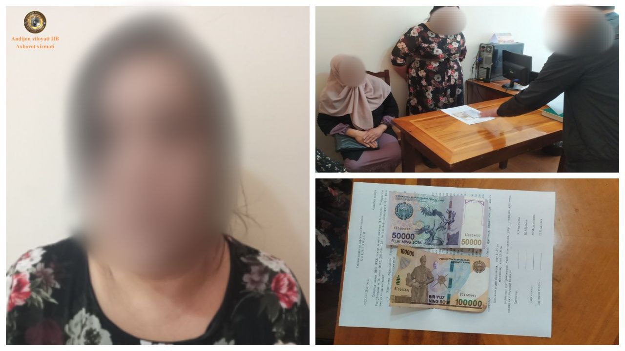Xonobod shahar IIB JQB xodimlari tomonidan qoʻshmachilik bilan shugʻullanib kelayotgan sha…