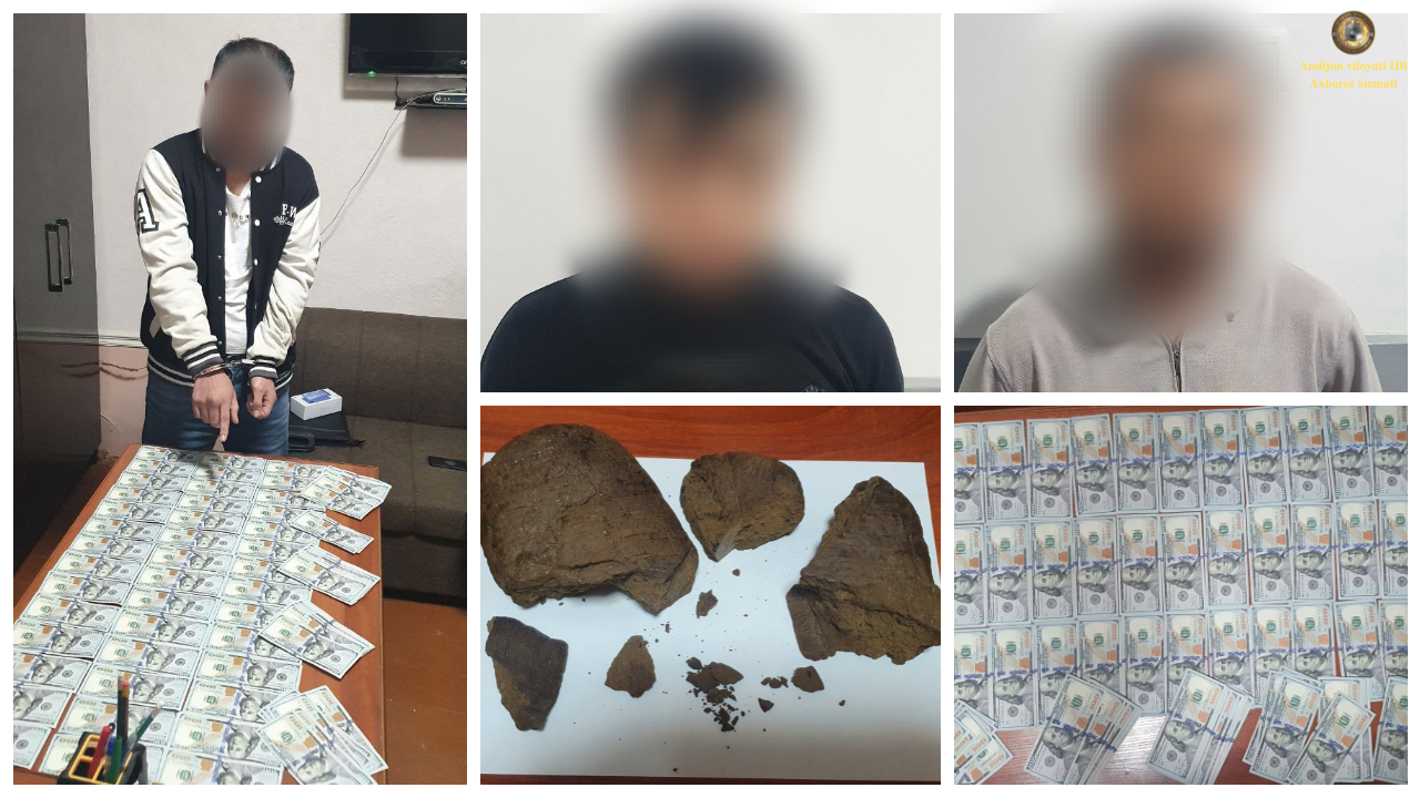 Andijonda 1 kilogramm “gashish” giyohvand moddasini 9000 AQSH dollariga sotmoqchi bo‘lgan …