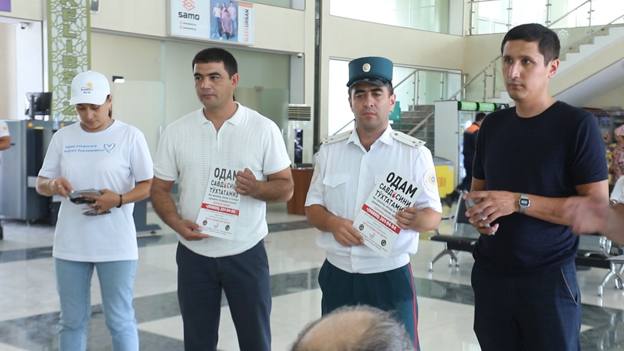 Andijon viloyati IIB odam savdosiga qarshi kurashish bo‘linmasi  xodimlari va hududiy komi…