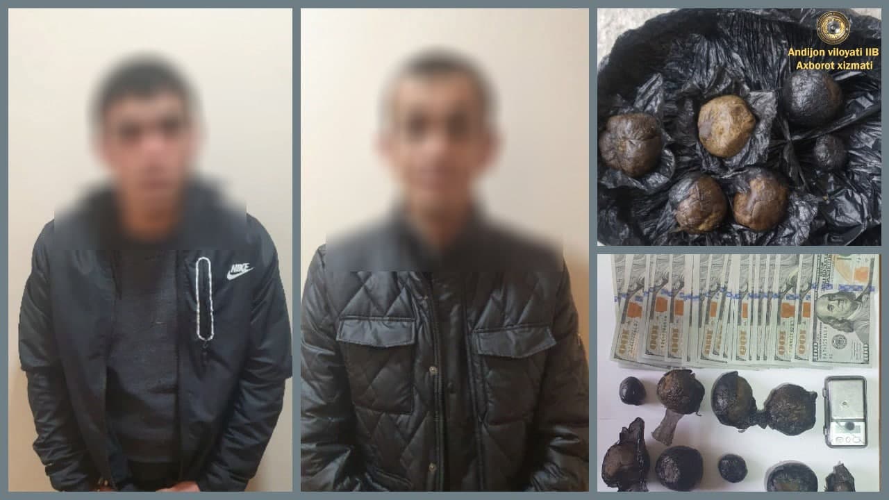 Andijon viloyati IIB JQB xodimlari tomonidan 3000 AQSH dollari evaziga “gashish” sotayotga…