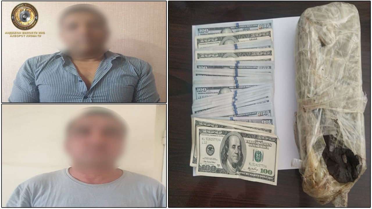 Андижон вилояти ИИБ ЖҚБ ходимлари томонидан 1 килограммга яқин “ГАШИШ” сотмоқчи бўлган уюш…