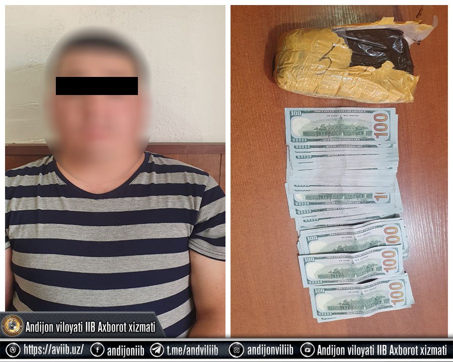 “Gashish” giyohvandlik moddasini 7.000 AQSH dollariga sotayotgan og‘ufurushning faoliyatig…